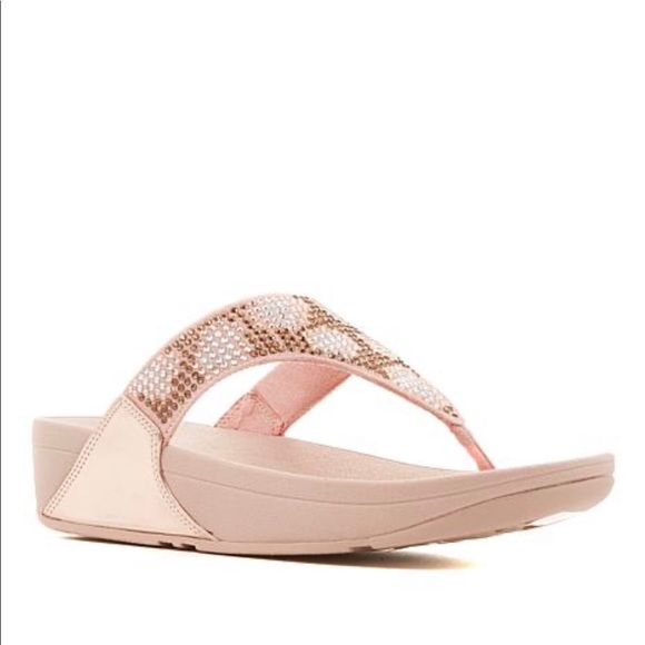 Fitflop Shoes | Fit Flop Lulu Leopard Crystal Toe Post Sandal | Poshmark